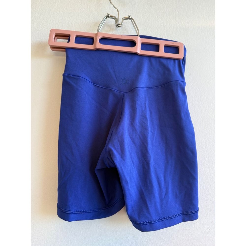 OFFLINE by Aerie Real Me Crossover Bike Shorts Cobalt Blue High Rise 5" Inseam S - Picture 3 of 9